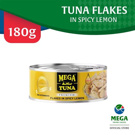 Mega Tuna Flakes Spicy Lemon 180g — megamart.ph.